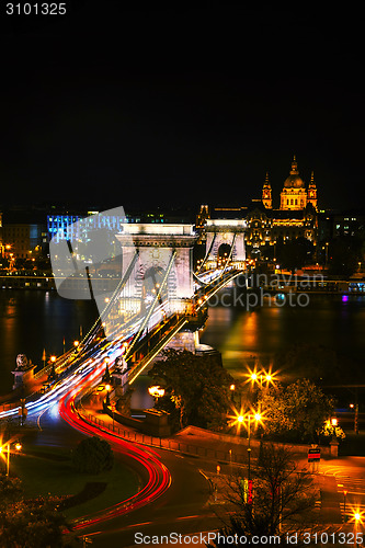 Image of The Szechenyi Chain Bridge in Budapest