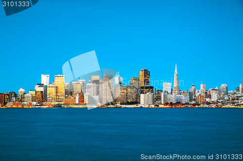 Image of San Francisco cityscape as seen from Treasure Island