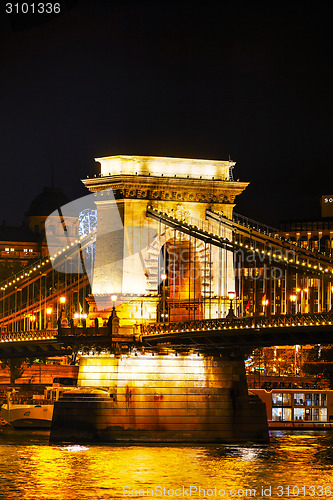 Image of The Szechenyi Chain Bridge in Budapest