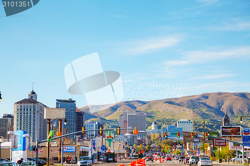 Image of S Street in Salt Lake City in the evening