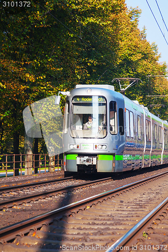 Image of Tram on the street of Hanover