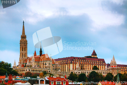 Image of Old Budapest with St. Matthias church