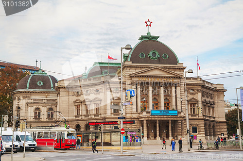 Image of Volkstheater in Vienna, Austria in the morning