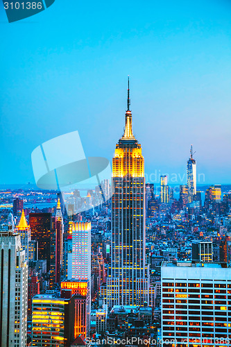 Image of New York City cityscape in the night