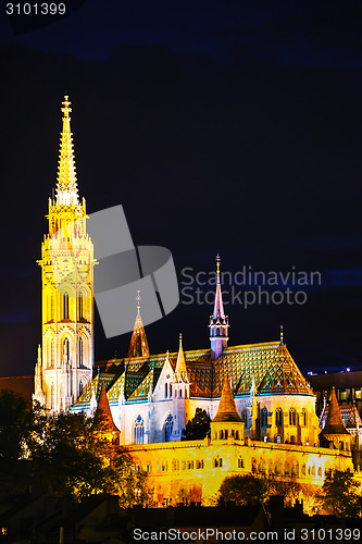 Image of Matthias church in Budapest, Hungary