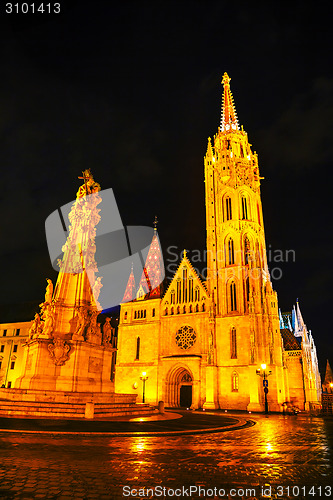 Image of Matthias church in Budapest, Hungary