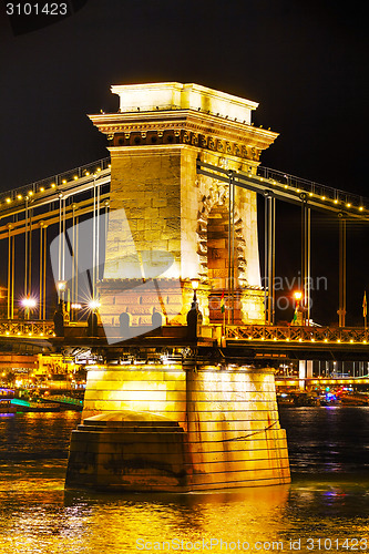 Image of The Szechenyi Chain Bridge in Budapest