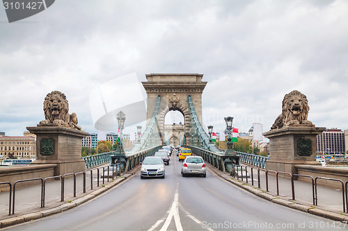 Image of The Szechenyi Chain Bridge in Budapest