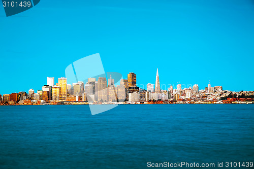 Image of San Francisco cityscape as seen from Treasure Island