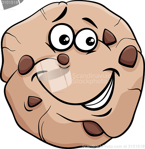 Image of cookie cartoon illustration