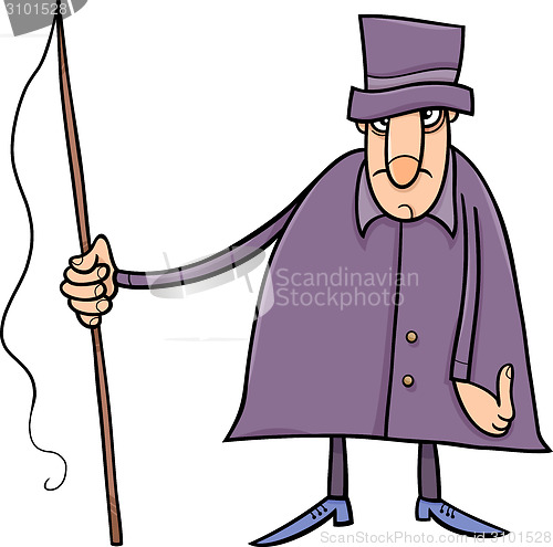 Image of coachman character cartoon illustration