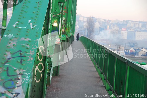 Image of Old Sava  bridge in Belgrade