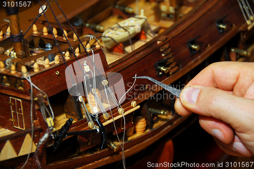 Image of Making wooden boat