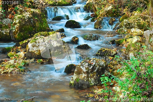 Image of Blue waterfall