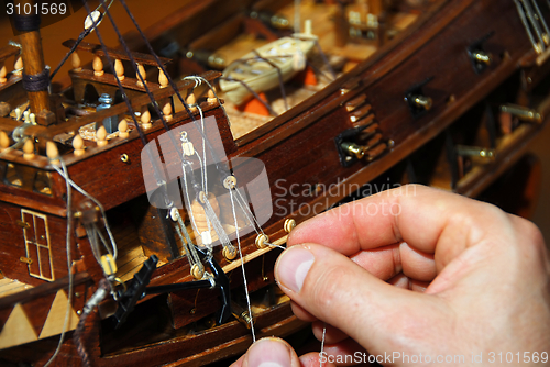 Image of Making wooden boat