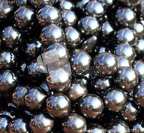 Image of metal spheres texture