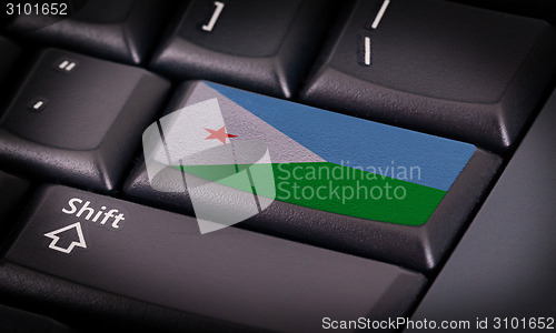 Image of Flag on keyboard