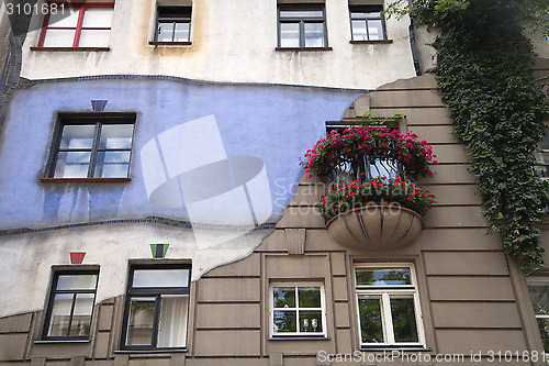 Image of Hundertwasser's house in Vienna