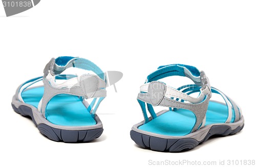 Image of Summer sandals. Back view.