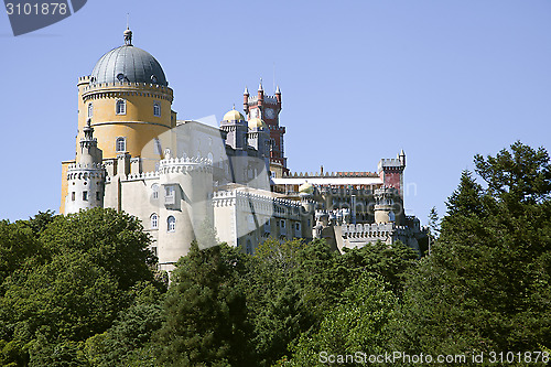 Image of Pena palace in Sintra, Portugal