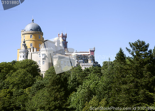 Image of Pena palace in Sintra, Portugal