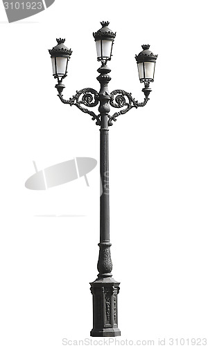 Image of Triple lamppost