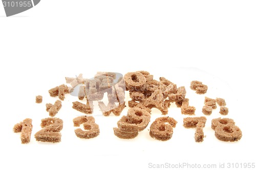 Image of bread alphabet 