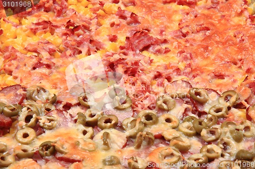 Image of homemade pizza background