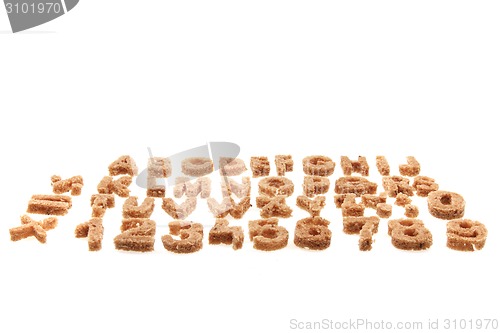 Image of bread alphabet 