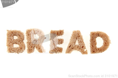 Image of bread alphabet 