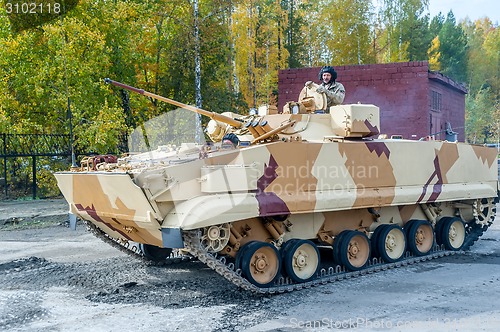 Image of Combat reconnaissance vehicle BRM-3K in motion