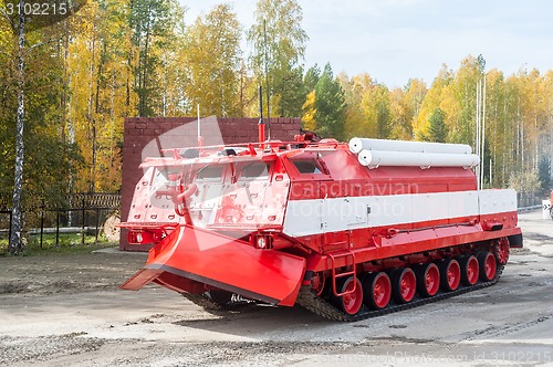 Image of Direct fire suppression vehicle MPT-521 in motion