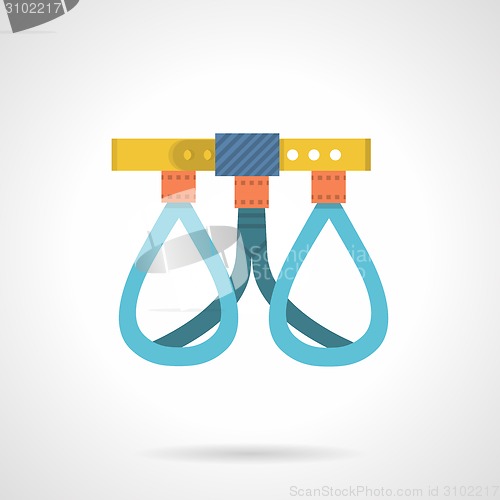 Image of Climbing harness colored vector icon