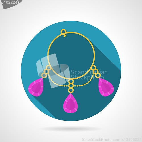 Image of Bracelet colored vector icon