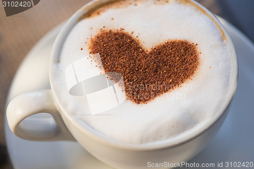 Image of Coffee heart shape