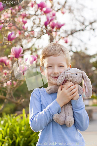 Image of kid at easter time