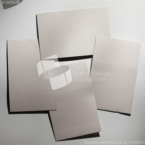 Image of Stack of blank white business cards