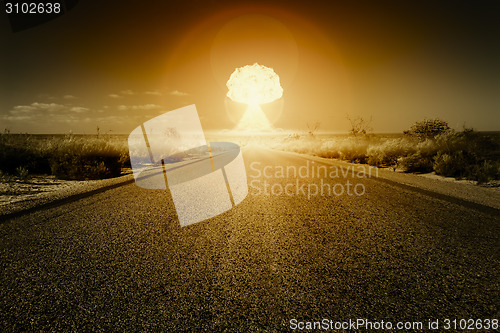Image of nuclear bomb explosion