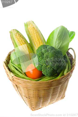 Image of Basket of vegetables

