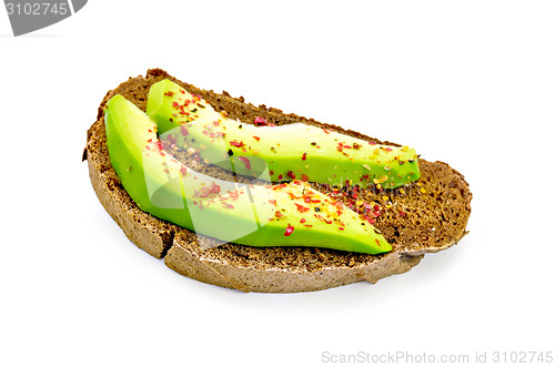 Image of Sandwich with avocado and pepper