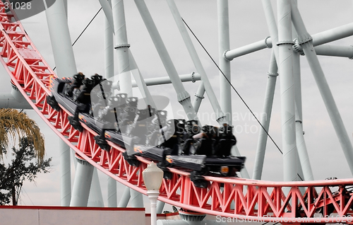 Image of Speeding Roller coaster ride