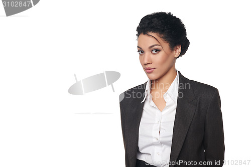 Image of Portrait of african american business woman