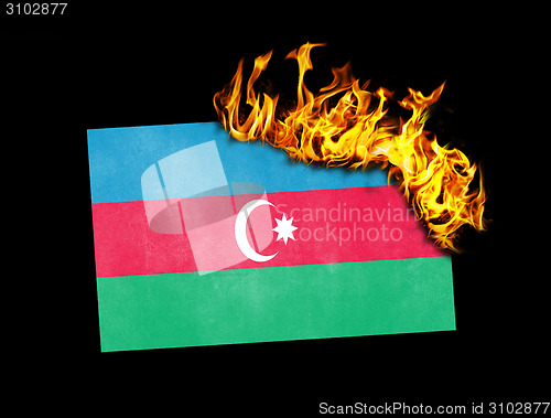 Image of Flag burning - Azerbaijan