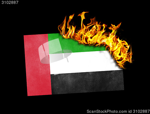 Image of Flag burning - United Arab Emirates