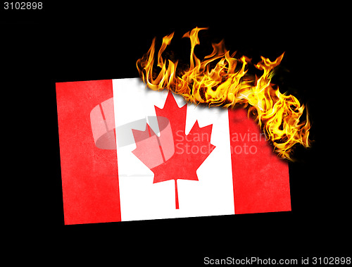 Image of Flag burning - Canada