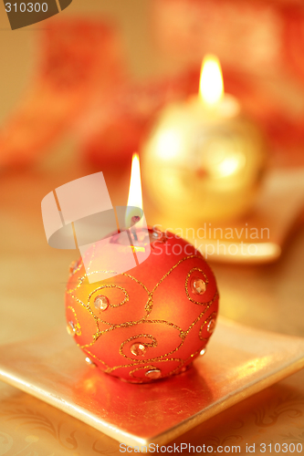 Image of Beautiful Christmas candles