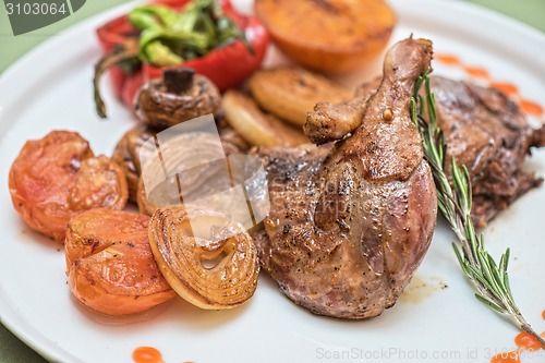 Image of grilled duck legs