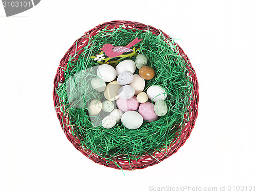 Image of Red Easter basket 