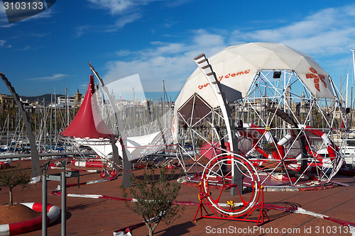 Image of Amusement park in the port of Barcelona