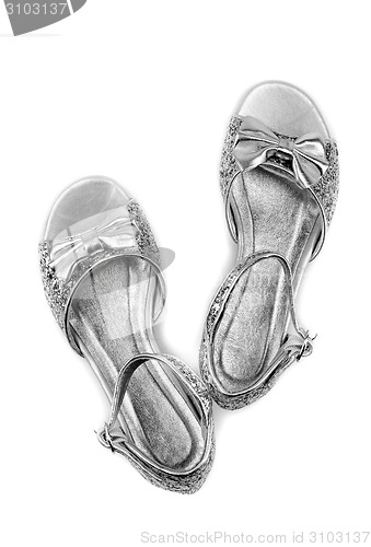 Image of sandals with rhinestones